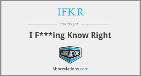 ifkr meaning